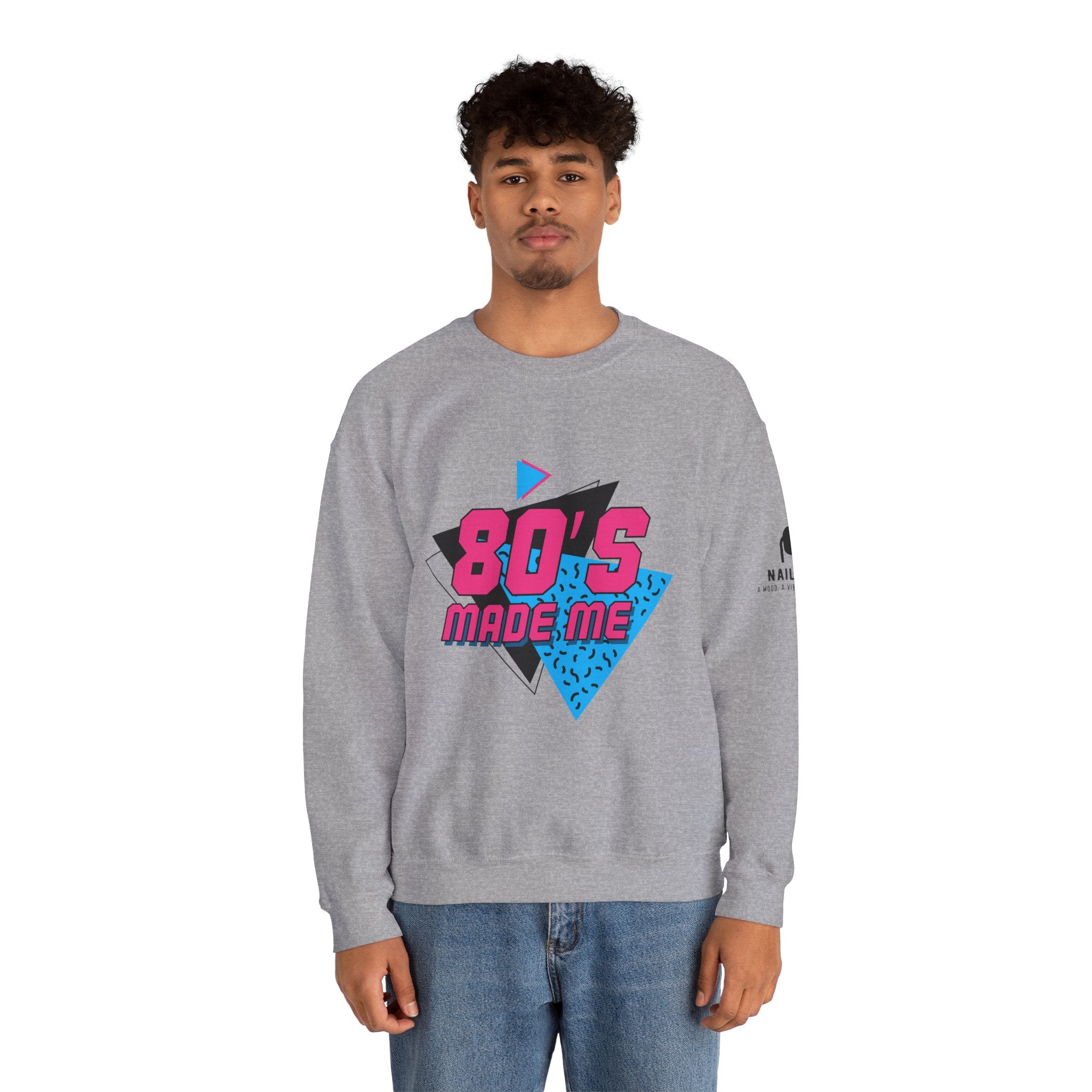 Nail Joy Retro 80's Made Me Sweatshirt